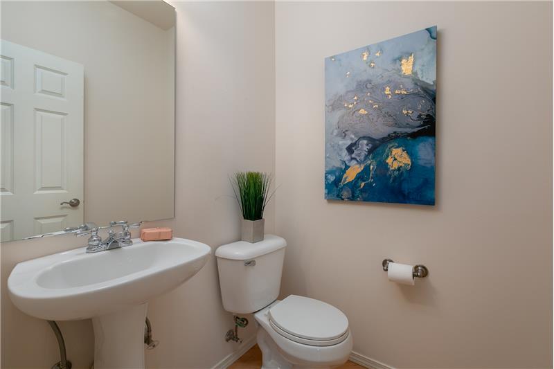 Half bath on main level