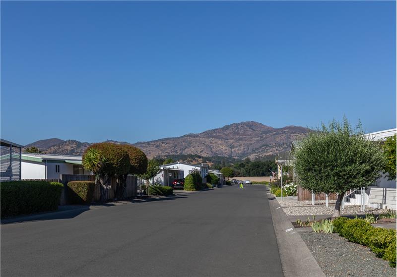 Mountain view from front yard