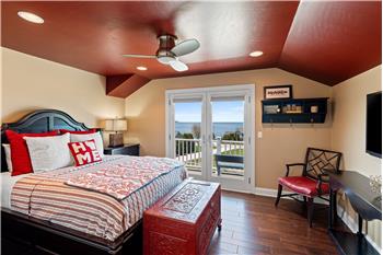 Upstairs Bedroom 2 with view (digitally altered)