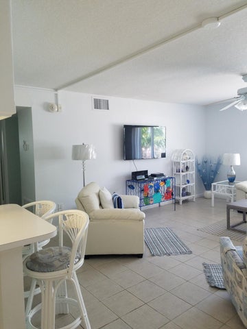 Kitchen counter & Living room