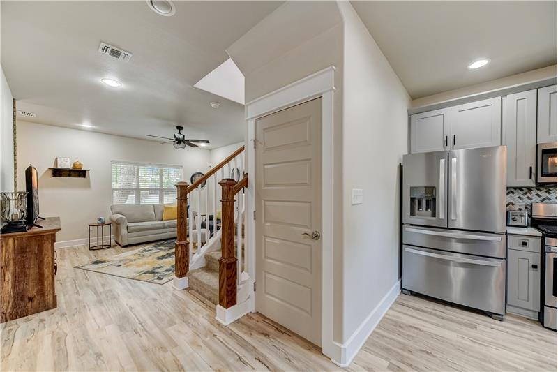Entry into kitchen/dining area