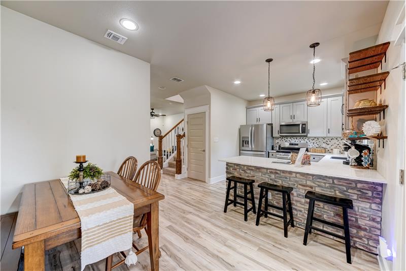 Dining and Kitchen area.