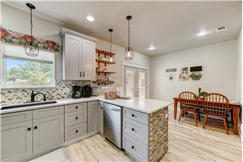 Kitchen facing into dining room.