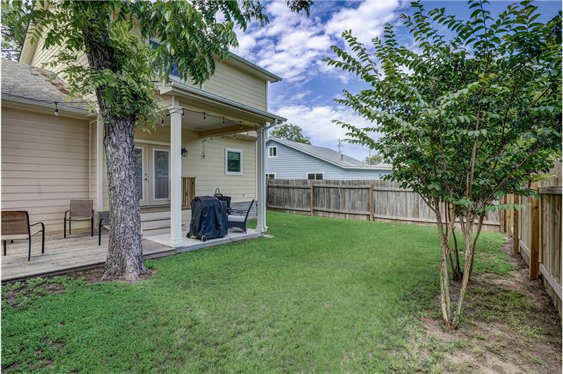 Back yard space