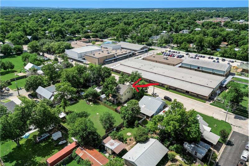 Located in Downtown Bastrop and across the street from Mina Elementary School