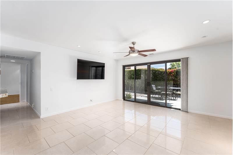 Slider to Huge Patio Space off of Living Room