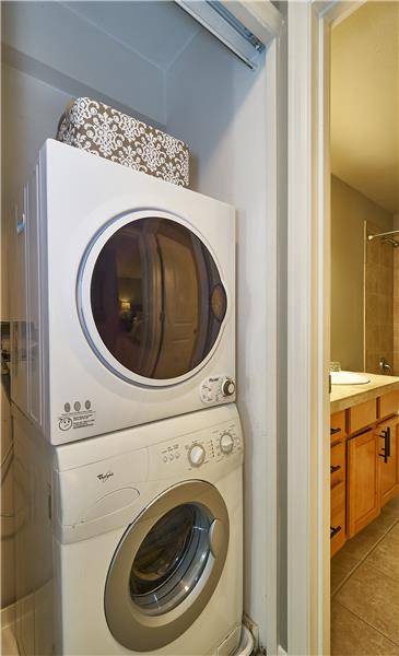 Full Sized Washer and Dryer are included.