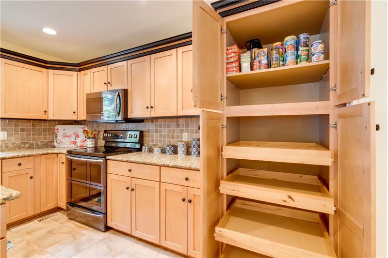 pull out drawers in pantry