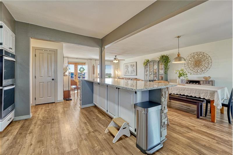 View of the Dining Area from the Kitchen.