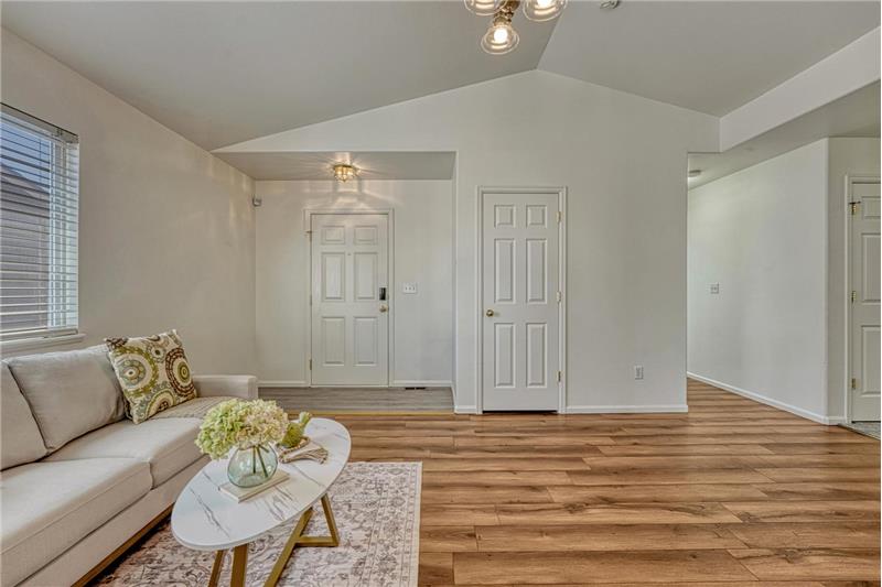 View of the Front Entry from the Living Room.