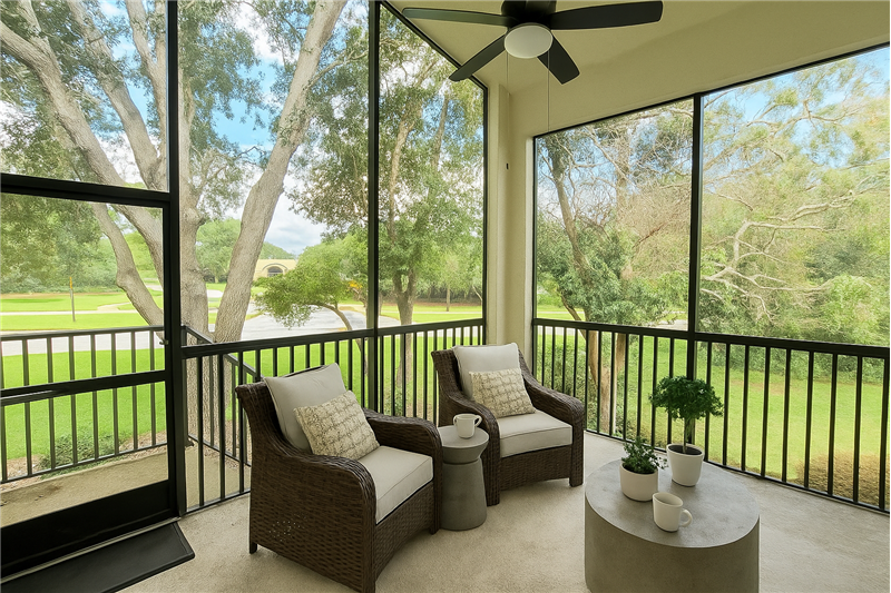 Covered and screened Lanai