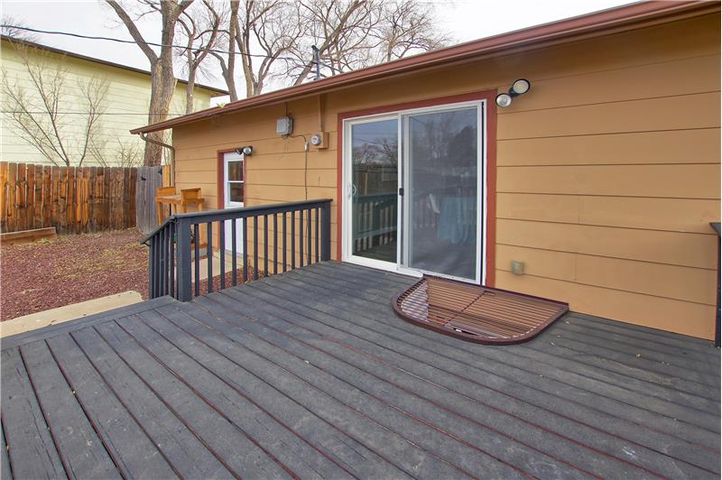12x12 freshly painted deck