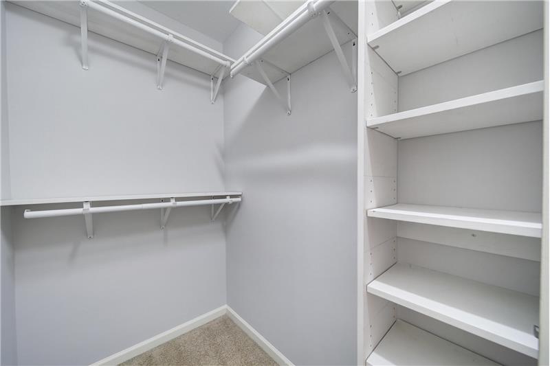 Primary closet with built-ins