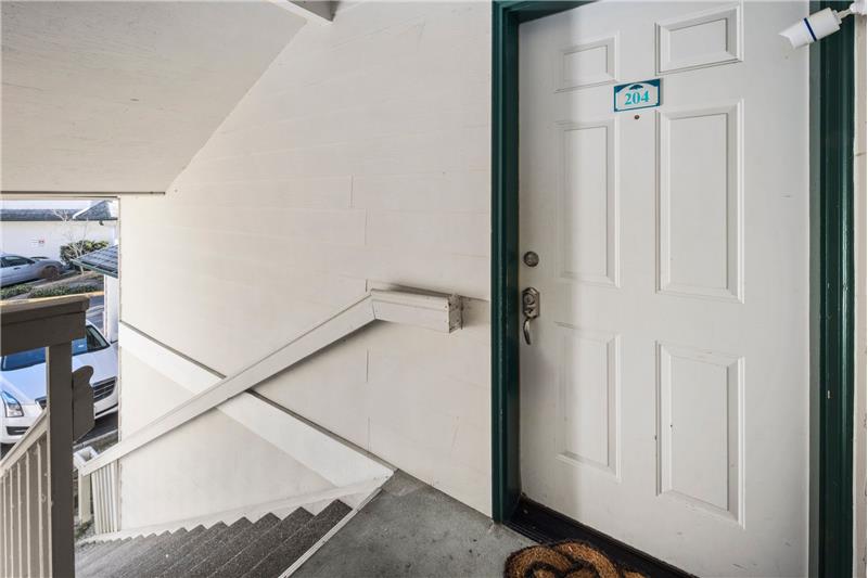 A short flight of stairs...just 17 steps to the Top!