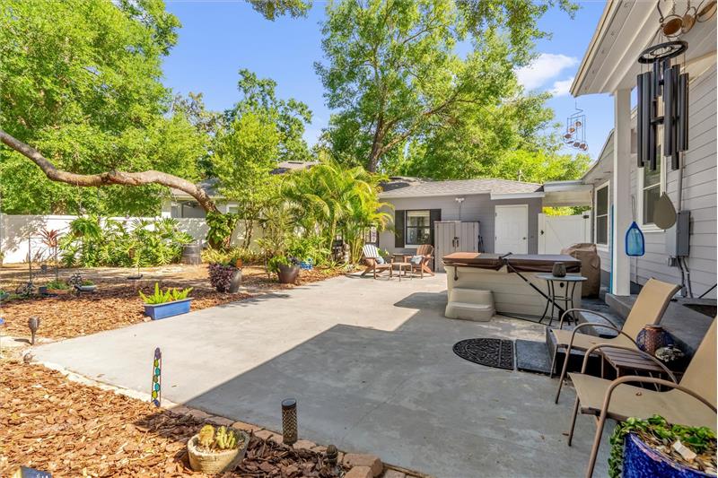 Backyard Patio and Spa