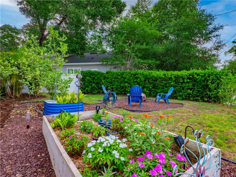 Side Yard and Fire Pit