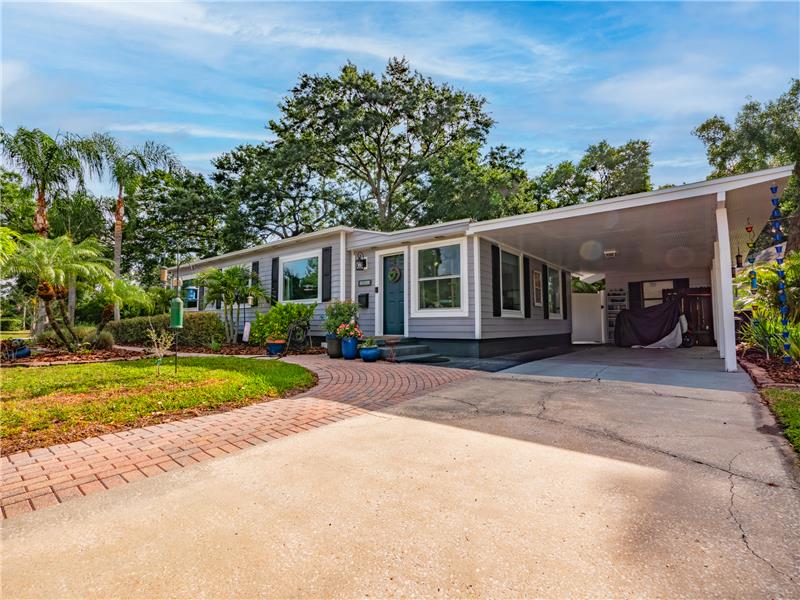 Front View w/Carport