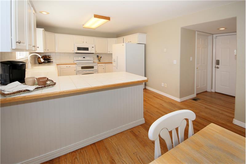 All appliances included! Plenty of counter top space, cabinet storage (with Lazy Susan), and pantry!