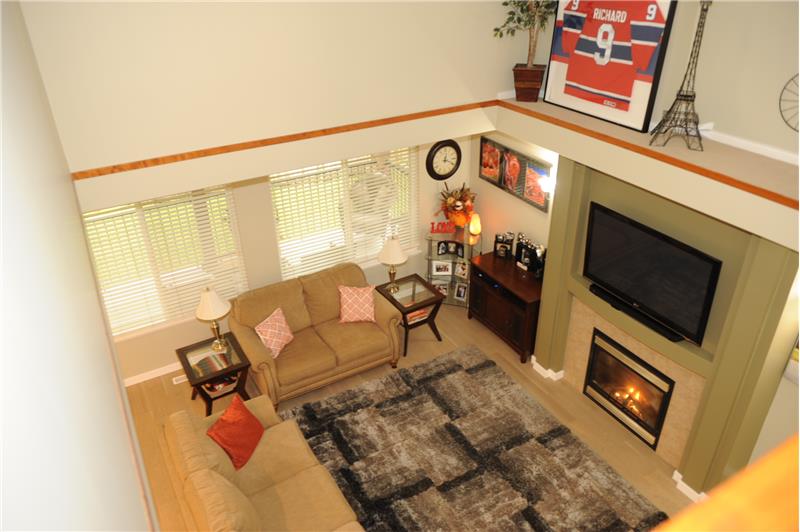 View of Family Room from above