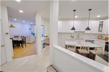 Kitchen view to Living Room/Dining Room