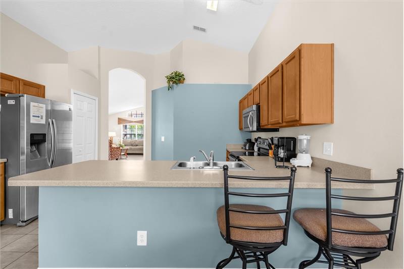 Breakfast Bar in Kitchen