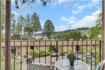View from Deck, living room and dining room