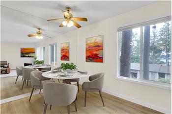Virtually staged Dining room