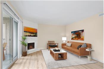 Virtually staged Living room