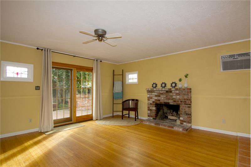 Polished wood floors