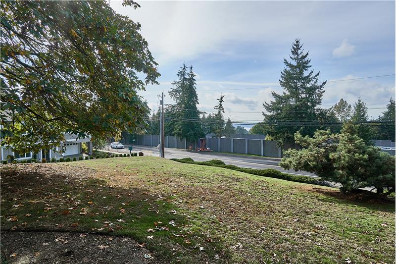 Huge Backyard and Shows the Privacy of the Unit. View of Lake Washington in the Background.