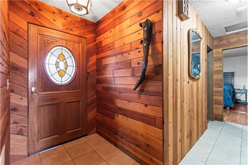 Warm wood Entry (Mudroom entry too)