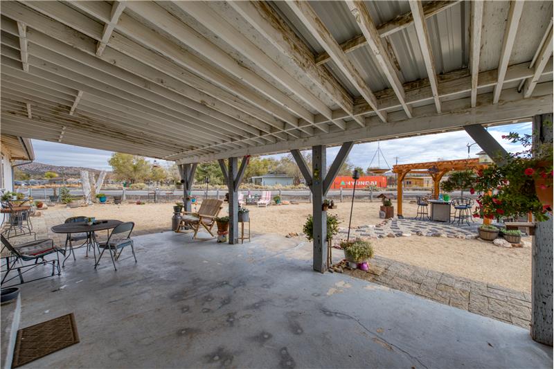 Back covered patio