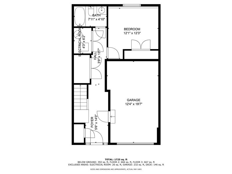 Entry/Lower Level Floor Plan