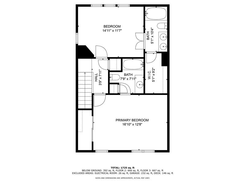 Upper Level Floor Plan