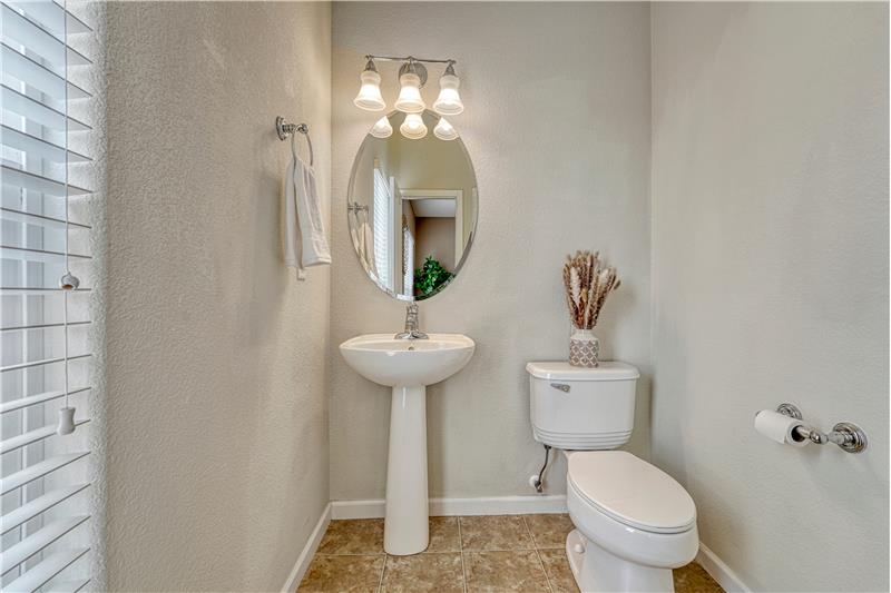 Half bath is located on main level off of living area