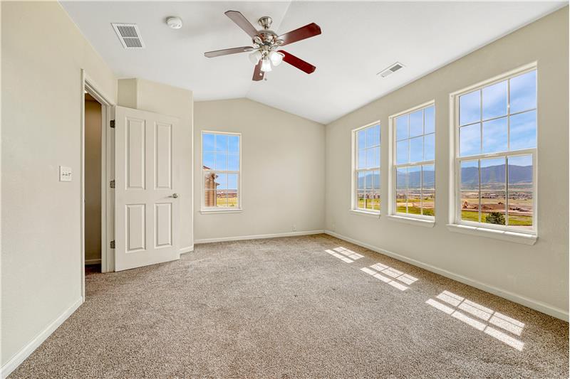 Primary Bedroom #2 with mountain views!