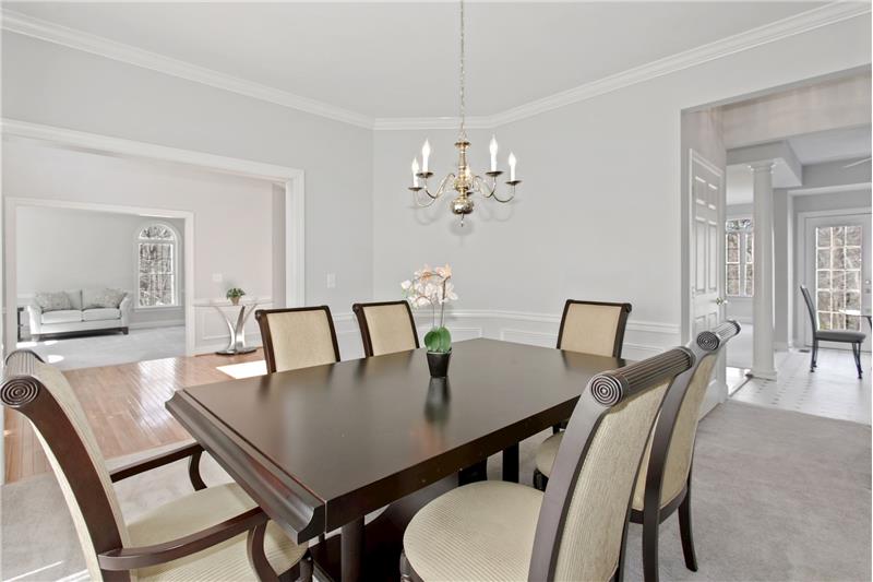Formal Dining Room has pass thru to Kitchen
