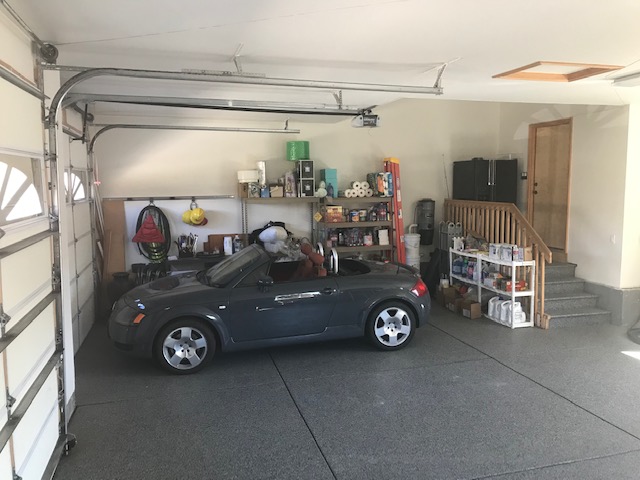 Garage is finished, insulated and painted.