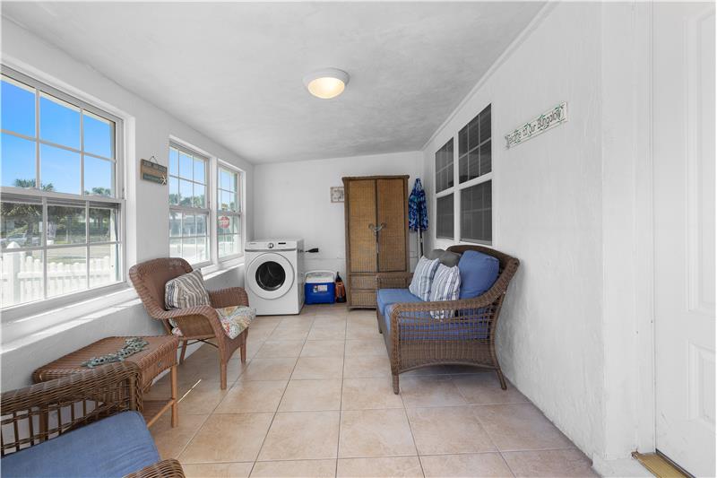 Unit A Enclosed porch