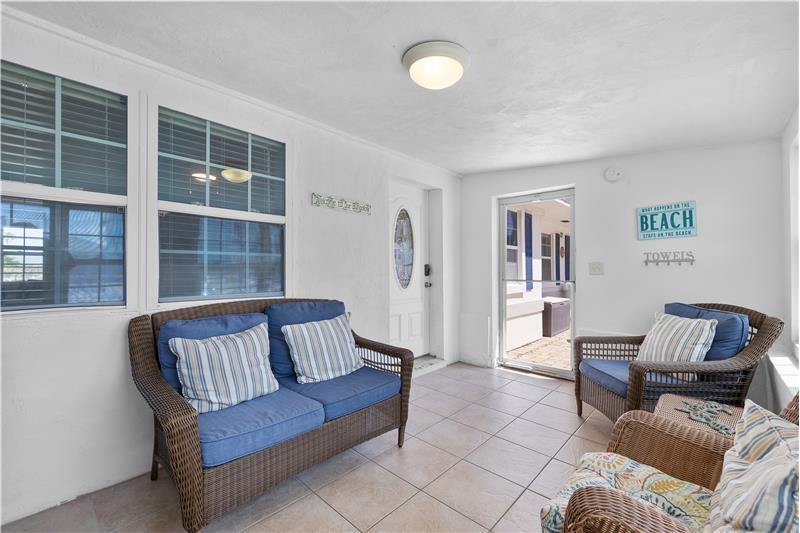 Unit A Enclosed porch