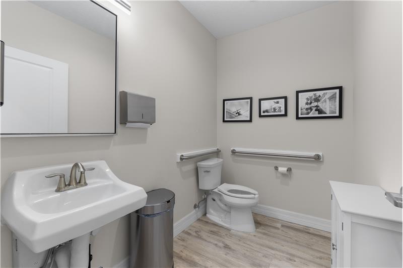 Downstairs Commercial Half Bath