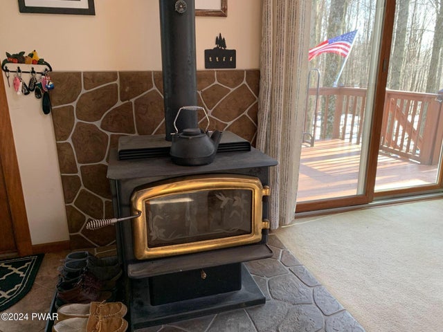 Wood Stove in Living Room