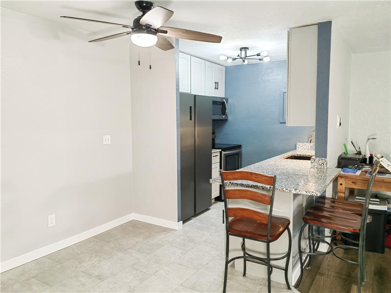 Entry to Dining and Kitchen - Room for additional Dining Table