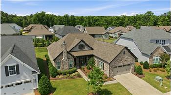 Aerial view of 12014 Cove Court in SW Charlotte's Palisades area.