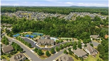 Aerial view of amenities center at Regency at Palisades. Country club style and active adult living at its best!