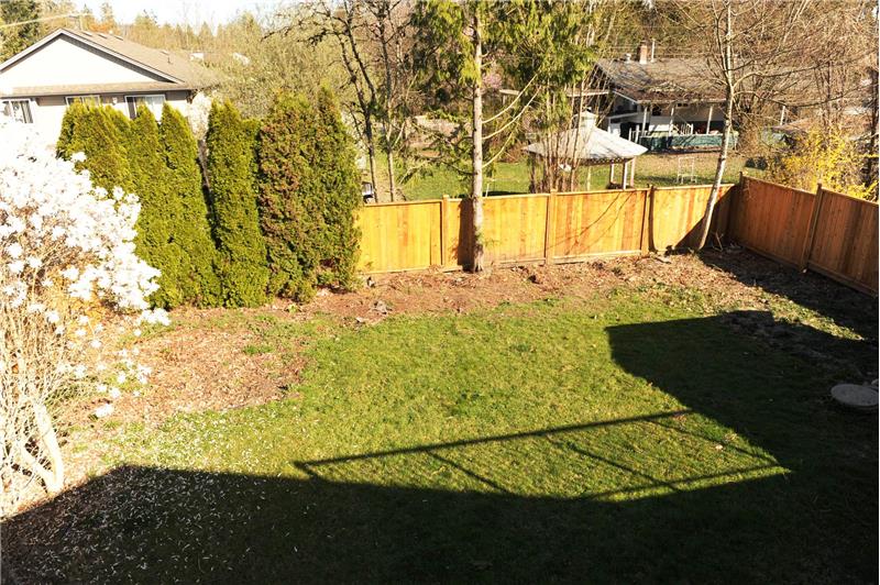Fully Fenced Backyard