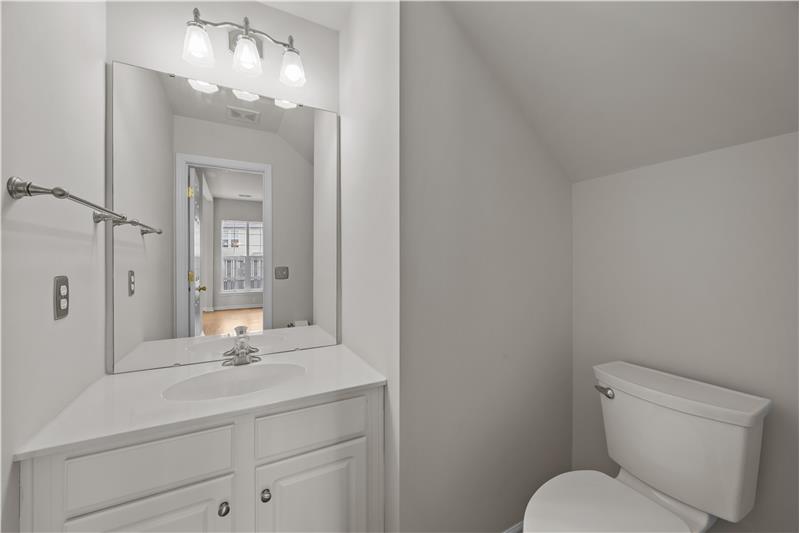 Half bath on home's main floor.