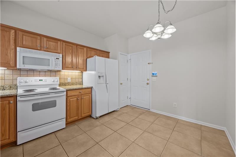 Convenient access to the garage from the kitchen.