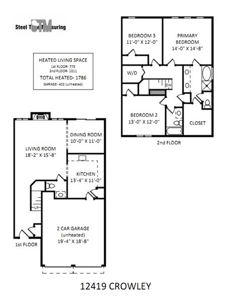 Floor Plan 12419 Crowley Court