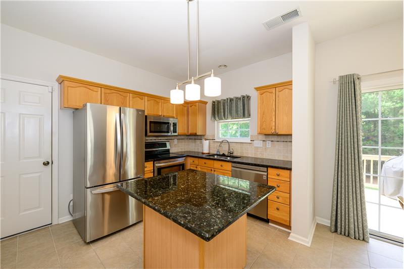 Kitchen with island.